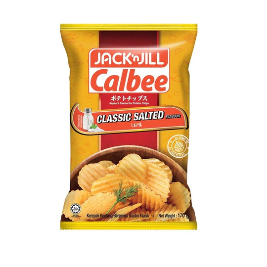 JACK N JILL Calbee Potato Chips 60G - Flamin Chili / Smoky BBQ / Classic Salted