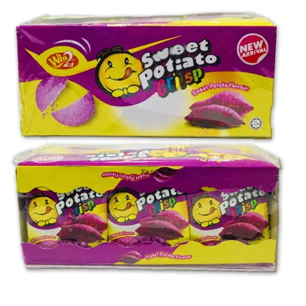 Win2 Baked Potato Crisp 20g x 30pcs - Healthy Halal Snack (Sweet Potato)